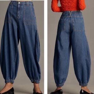 Anthropologie Pilco Barrel Balloon Jeans